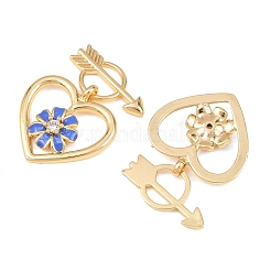 Латунные микропаве прозрачные подвески с фианитом&nbsp;KK-H262-01B-G