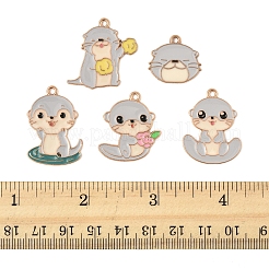 20шт 5 стиля подвески из сплава с эмалью&nbsp;ENAM-FS0003-12