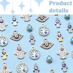 36шт 6 стиля подвески из сплава&nbsp;ENAM-FS0002-38