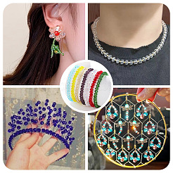 25 нить 25 цвета гальванические стеклянные бусины нити&nbsp;EGLA-TA0001-92B