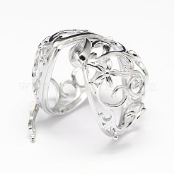 Латунные полые каплевидные подвески с покрытием стойки&nbsp;KK-M181-08P-NF