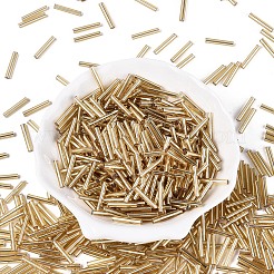 Серебряные подкладке прозрачное стекло стеклярусом&nbsp;SEED-R028-2x15-B01