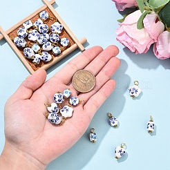 20 шт. фарфоровые подвески ручной работы&nbsp;PALLOY-YW00112-01