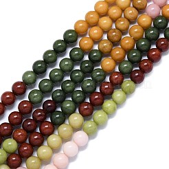 Натуральный Malaysia нефритовые бусы пряди&nbsp;G-B165-C07-8mm