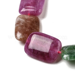 Нити бусин из натурального окрашенного малайзийского нефрита&nbsp;G-B137-B02-01