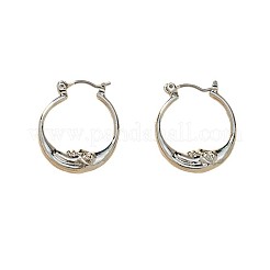 Серьги-кольца из лунного сплава&nbsp;FS-WG73DC3-02