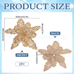 Цветы из полиэстера и смолы для аксессуаров одежды&nbsp;DIY-WH0037-48A-02