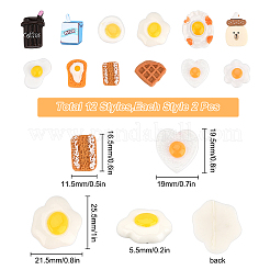 Кабошоны из смолы в стиле 24 шт.&nbsp;CRES-SC0002-18