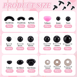 Наборы для самостоятельного изготовления кукольных глаз и носа&nbsp;DIY-WH0888-851B