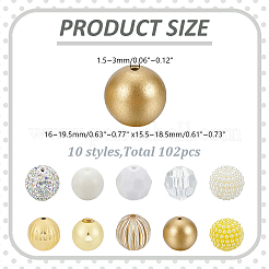 Акриловые бусины&nbsp;OACR-AR0001-35