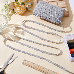 Полиэстеровая плетеная кружевная лента для украшения занавесок и диванов&nbsp;OCOR-WH0105-013B-02