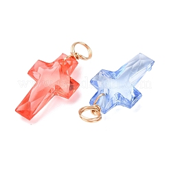 Подвески крест прозрачный акрил&nbsp;PALLOY-JF03190