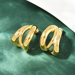 Серьги-гвоздики из нержавеющей стали 304&nbsp;EJEW-K268-24G