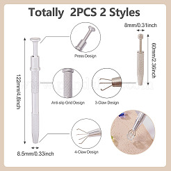 2 шт. 2 пинцета-латунных и нержавеющих стальных страз&nbsp;TOOL-TA0001-07