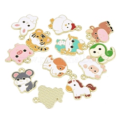 Подвески из эмали и сплава&nbsp;ENAM-L053-02LG