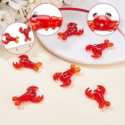 6шт ручной работы бусины лэмпворк&nbsp;LAMP-NB0002-07