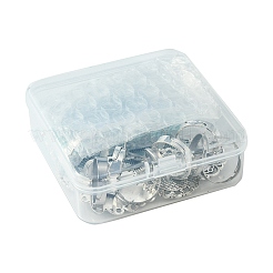 Наборы для изготовления регулируемых овальных/полукруглых колец на палец из синтетической бирюзы&nbsp;DIY-FS0006-13