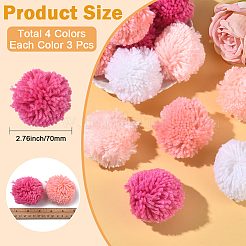 12шт. Шарик из шерстяной пряжи 4 цветов&nbsp;DIY-SC0031-40