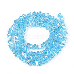 Гальванизируйте прозрачное стекло бисер нитей&nbsp;GLAA-N021-4mm-04