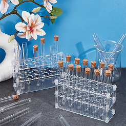 2 шт. акриловые многоцелевые колориметрические цилиндрические стойки для пробирок&nbsp;AJEW-OC0014-45