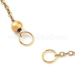 Изготовление браслета из круглой цепочки из нержавеющей стали 304&nbsp;AJEW-JB01331-01