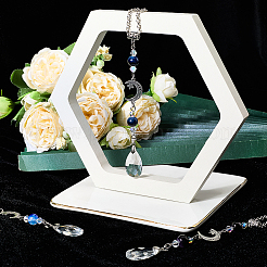 6 шт. 3-х цветная латунная цепочка-роло и стеклянная круглая подвеска-капля&nbsp;HJEW-SC0002-64