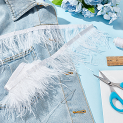 2 ярд модной ткани из страусиных перьев&nbsp;FIND-GA0003-68A