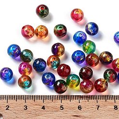 Двухцветные прозрачные акриловые бусины&nbsp;OACR-Z013-34