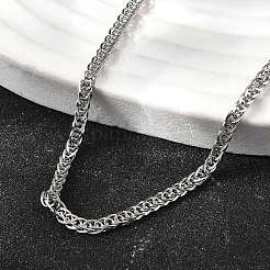 3 мм цепочка из нержавеющей стали 304 пшеничного цвета для мужчин&nbsp;STAS-V011-03D-P