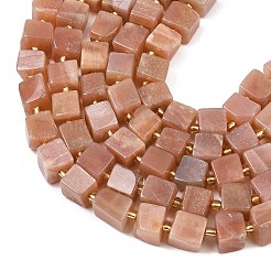 Натуральный Sunstone бисер пряди&nbsp;G-G053-B28-01