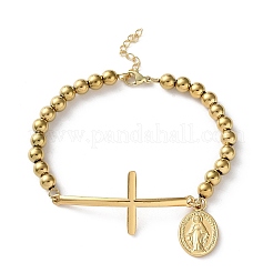 Браслеты из нержавеющей стали 304 для женщин&nbsp;BJEW-Z133-02G