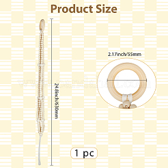 Деревянная стойка для растений&nbsp;AJEW-WH20816-032B