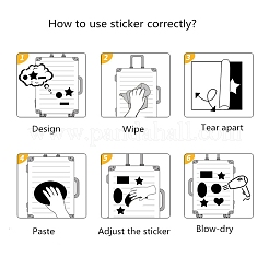Водонепроницаемые самоклеящиеся бумажные наклейки на тему безопасного космоса&nbsp;LS-DIY-F108-15