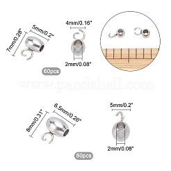 120 шт. 2-х видов трубчатых дужек из нержавеющей стали 304&nbsp;STAS-PH0001-39