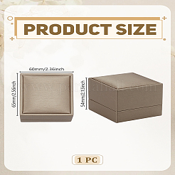 1 шт. деревянные шкатулки для колец из искусственной кожи&nbsp;OBOX-LP0001-01A