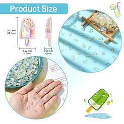 200 шт. кабошоны из смолы в виде мороженого&nbsp;MRMJ-CJ0001-20