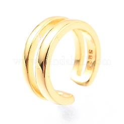 925 серьги-манжеты из стерлингового серебра&nbsp;EJEW-H124-07G