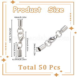 50 шт. латунные застежки-лобстеры&nbsp;KK-SC0005-85P