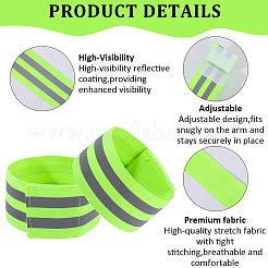 4 шт. полиэстеровые светоотражающие браслеты&nbsp;AJEW-CN0005-23B