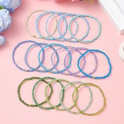 16шт наборы браслетов из стеклянных бусин&nbsp;BJEW-MZ00294