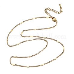 Ожерелья из цепочек панцирного плетения из нержавеющей стали 304 толщиной 2 мм&nbsp;NJEW-T016-13G