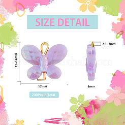 200 шт. Непрозрачные акриловые подвески&nbsp;FIND-DC0001-74