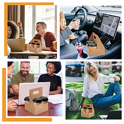 40 шт. бумажные пакеты для кофейных чашек с ручками-дырочками&nbsp;ABAG-WA0001-02