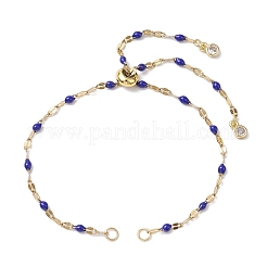 304 нержавеющая сталь эмалированные цепи слайдер браслеты изготовление&nbsp;AJEW-JB01293