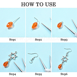Набор для самостоятельного изготовления ювелирных изделий из сплава сережек&nbsp;DIY-YW0011-89