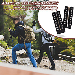 Вставки на молнии из искусственной кожи со шнуровкой в ботинках&nbsp;DIY-WH0387-37B-01