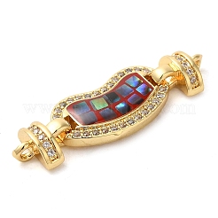 Латунь с покрытием из латуни микро проложить прозрачный кубический цирконий подвески в форме сердца&nbsp;KK-K385-99G