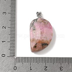 Резные подвески из натурального родонита&nbsp;G-P599-04P-09