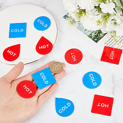 12шт 6 стиля акриловые публичные знаки&nbsp;AJEW-CP0007-37