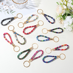 24шт брелок из полиэстера 12 цветов&nbsp;KEYC-SP0001-34